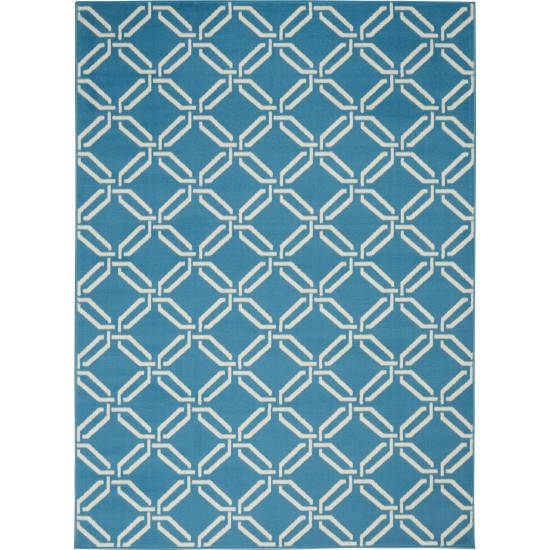 Nourison Jubilant JUB17 Area Rug, Blue, 4' x 6'