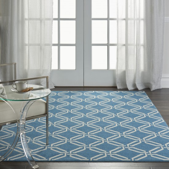 Nourison Jubilant JUB17 Area Rug, Blue, 4' x 6'