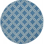 Nourison Jubilant JUB17 Area Rug, Blue, 5'3" x Round