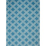 Nourison Jubilant JUB17 Area Rug, Blue, 6' x 9'