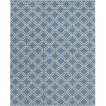 Nourison Jubilant JUB17 Area Rug, Blue, 7'10" x 9'10"