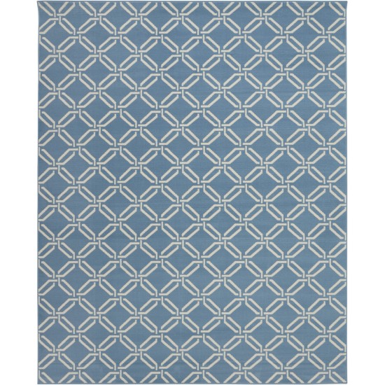 Nourison Jubilant JUB17 Area Rug, Blue, 7'10" x 9'10"