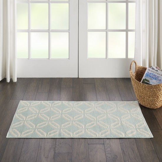 Nourison Jubilant JUB17 Area Rug, Green, 2' x 4'