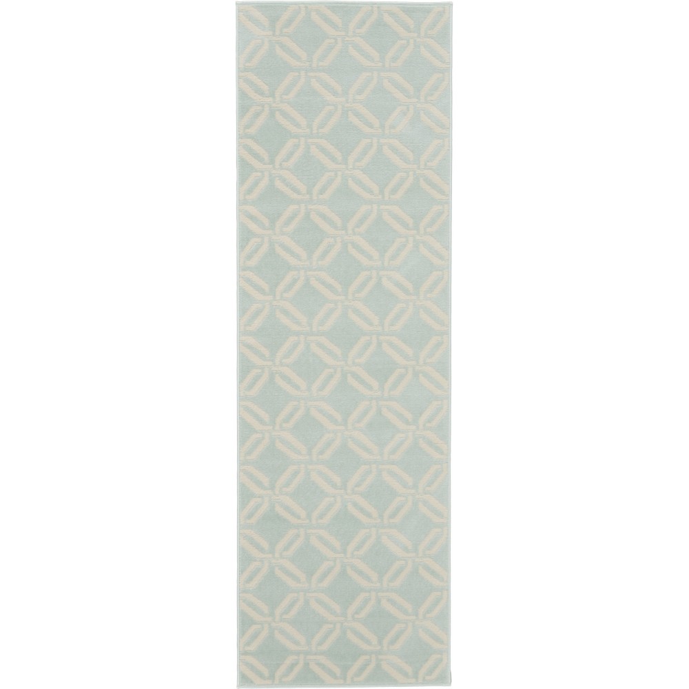 Nourison Jubilant JUB17 Runner Rug, Green, 2'3" x 7'3" Nourison Jubilant JUB17 Runner Rug, Green, 2'3" x 7'3"
