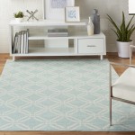 Nourison Jubilant JUB17 Area Rug, Green, 6' x 9'