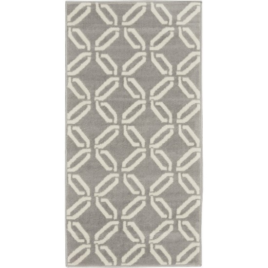 Nourison Jubilant JUB17 Area Rug, Grey, 2' x 4'