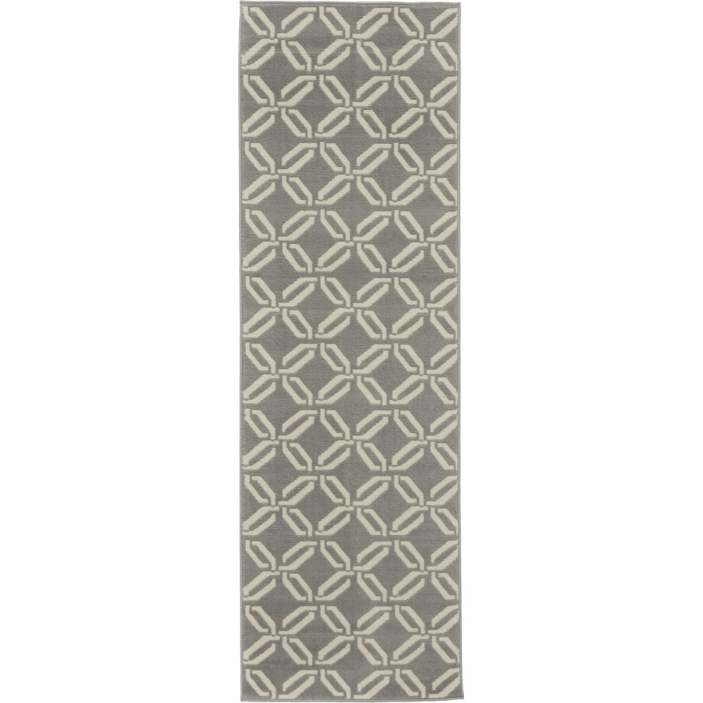 Nourison Jubilant JUB17 Runner Rug, Grey, 2'3" x 7'3"