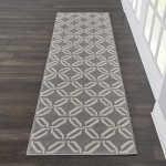 Nourison Jubilant JUB17 Runner Rug, Grey, 2'3" x 7'3"