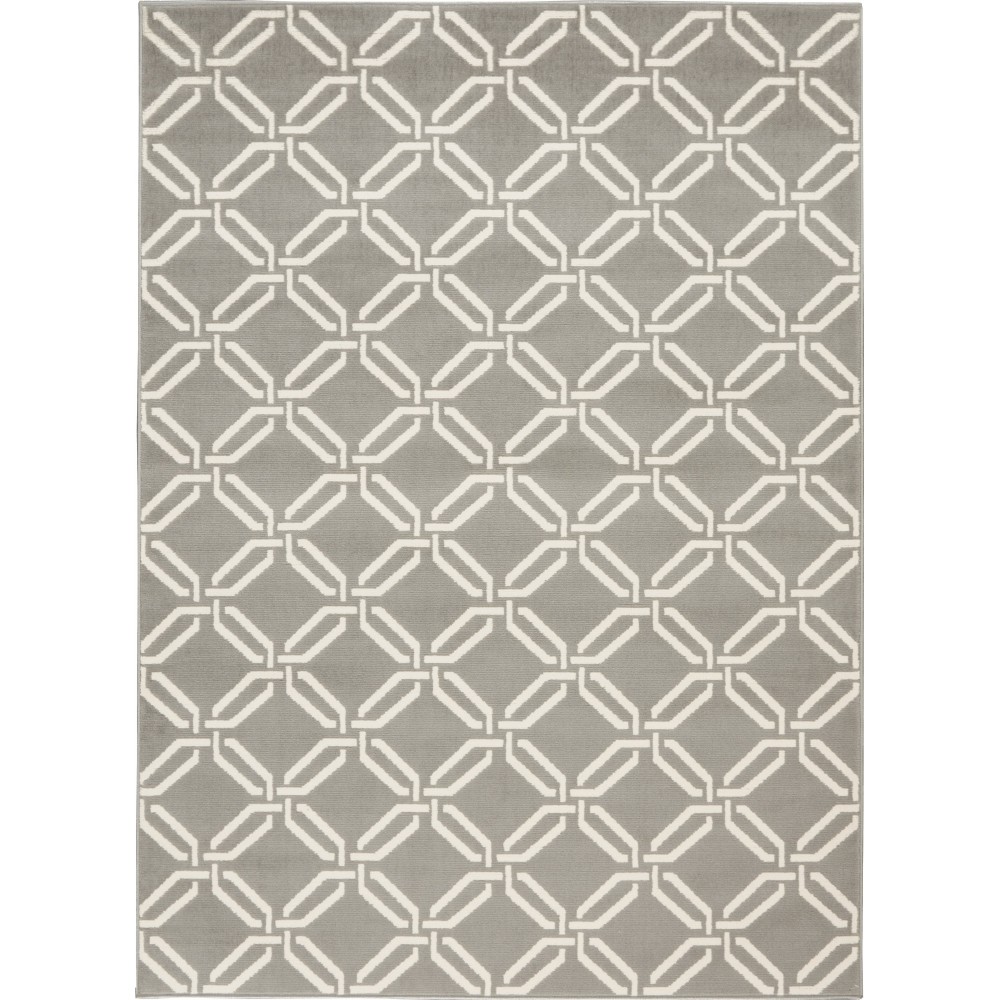 Nourison Jubilant JUB17 Area Rug, Grey, 4' x 6'