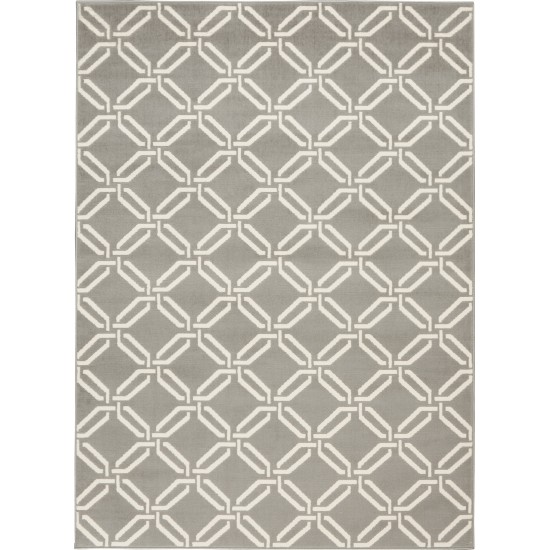 Nourison Jubilant JUB17 Area Rug, Grey, 5'3" x 7'3"