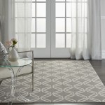 Nourison Jubilant JUB17 Area Rug, Grey, 6' x 9'