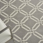 Nourison Jubilant JUB17 Area Rug, Grey, 6' x 9'