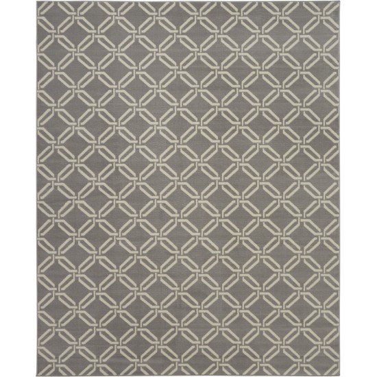 Nourison Jubilant JUB17 Area Rug, Grey, 7'10" x 9'10"