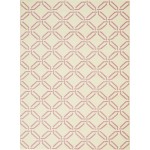 Nourison Jubilant JUB17 Area Rug, Ivory/Pink, 5'3" x 7'3"