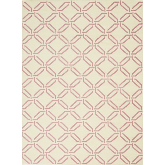 Nourison Jubilant JUB17 Area Rug, Ivory/Pink, 5'3" x 7'3"