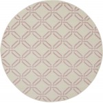 Nourison Jubilant JUB17 Area Rug, Ivory/Pink, 5'3" x Round