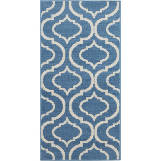 Nourison Jubilant JUB19 Area Rug, Blue, 2' x 4'