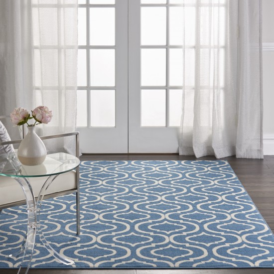 Nourison Jubilant JUB19 Area Rug, Blue, 4' x 6'