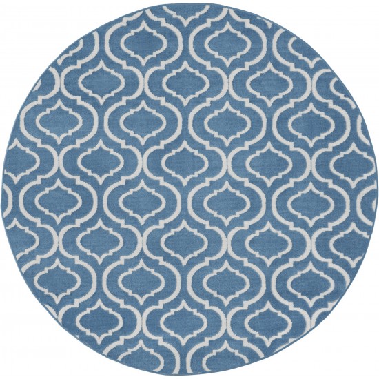 Nourison Jubilant JUB19 Area Rug, Blue, 5'3" x Round