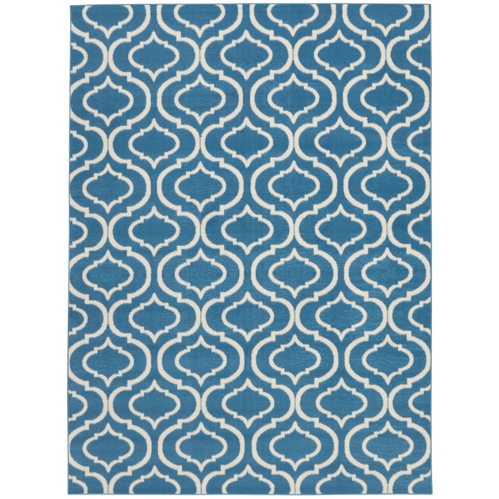 Nourison Jubilant JUB19 Area Rug, Blue, 6' x 9'