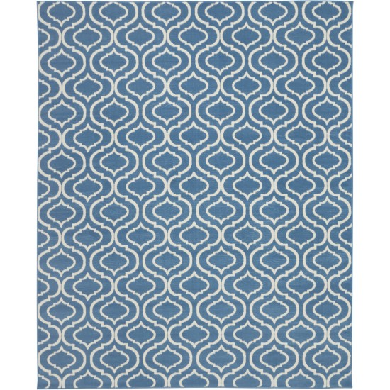 Nourison Jubilant JUB19 Area Rug, Blue, 7'10" x 9'10"