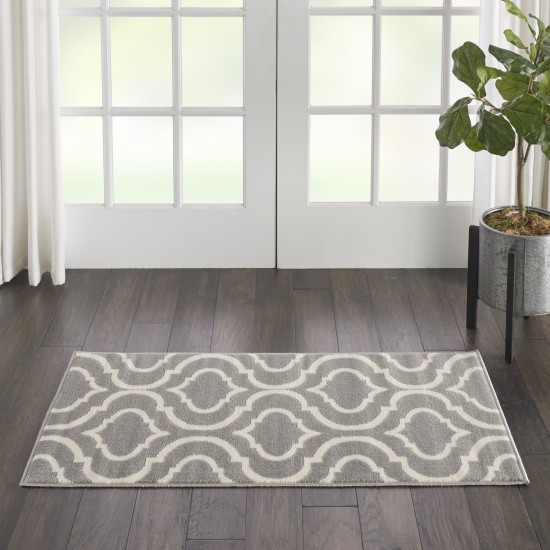 Nourison Jubilant JUB19 Area Rug, Grey, 2' x 4'