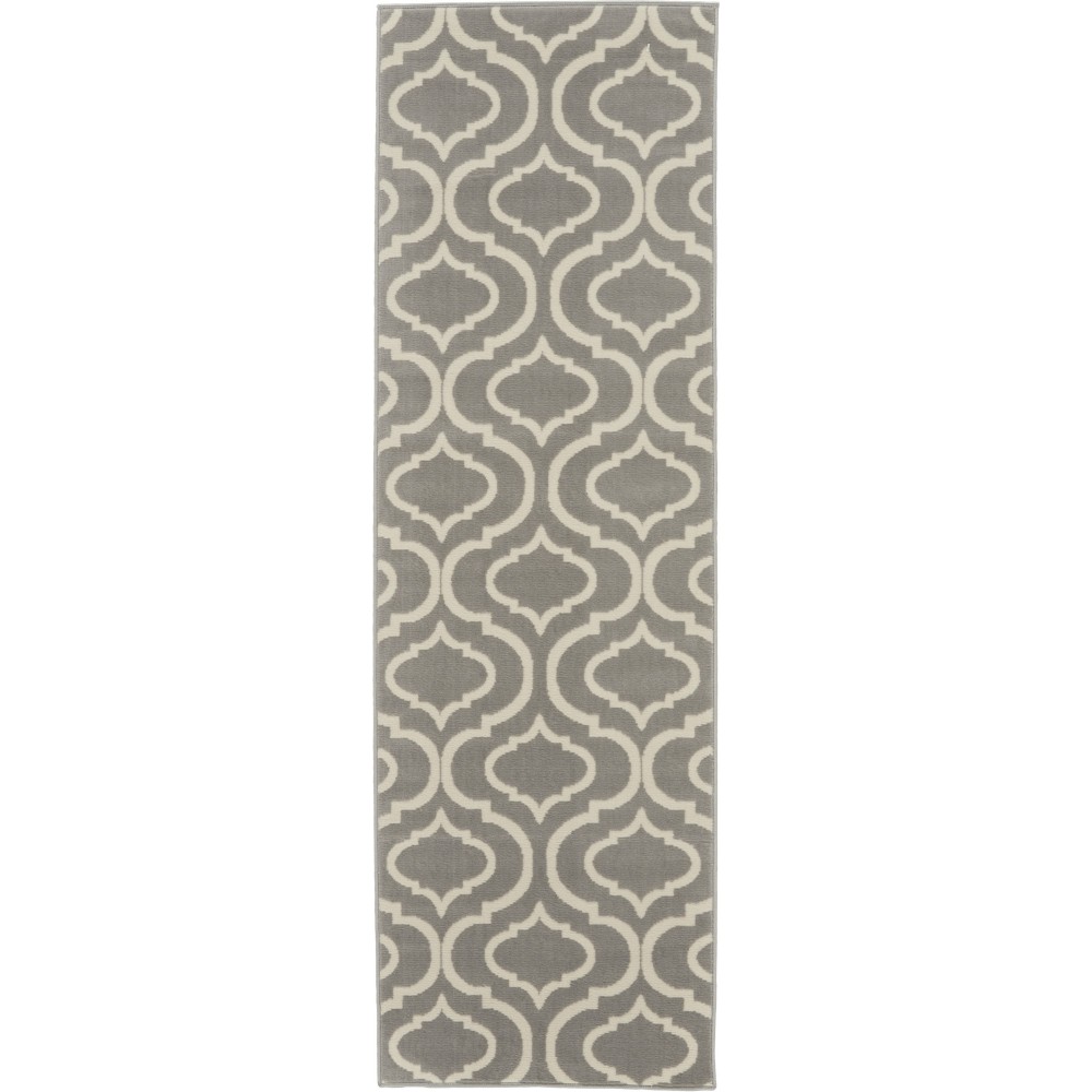 Nourison Jubilant JUB19 Runner Rug, Grey, 2'3" x 7'3" Nourison Jubilant JUB19 Runner Rug, Grey, 2'3" x 7'3"