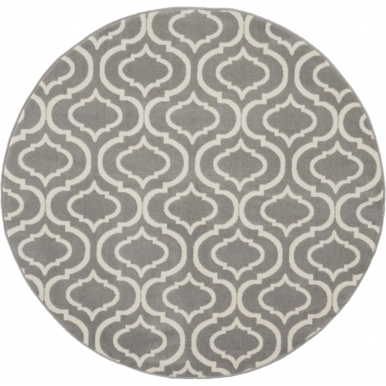 Nourison Jubilant JUB19 Area Rug, Grey, 5'3" x Round