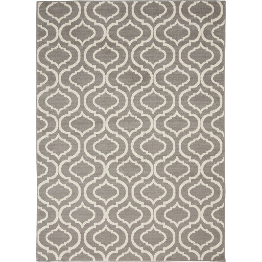 Nourison Jubilant JUB19 Area Rug, Grey, 6' x 9'