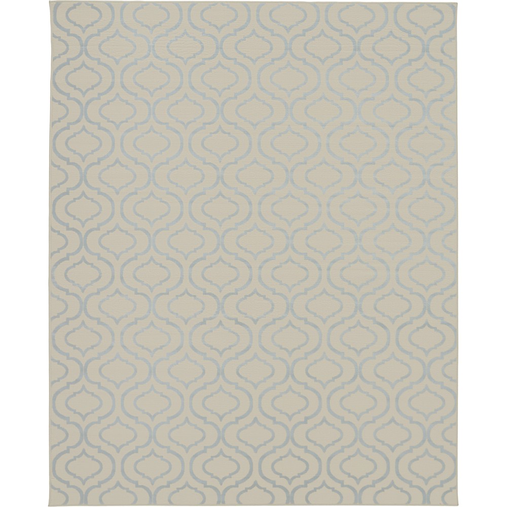 Nourison Jubilant JUB19 Area Rug, Ivory/Blue, 7'10" x 9'10"