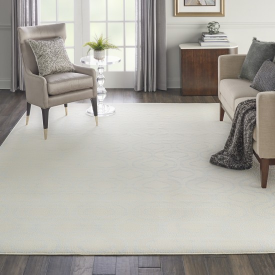 Nourison Jubilant JUB19 Area Rug, Ivory/Blue, 7'10" x 9'10"