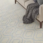 Nourison Jubilant JUB19 Area Rug, Ivory/Blue, 7'10" x 9'10"