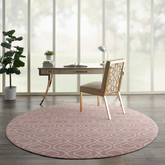 Nourison Jubilant JUB19 Area Rug, Pink, 8' x Round