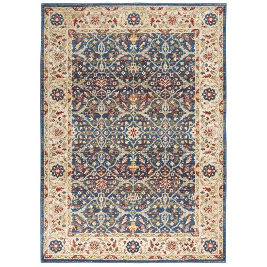 Nourison Karisma KAR03 Area Rug, Blue/Ivory, 4' x 6'