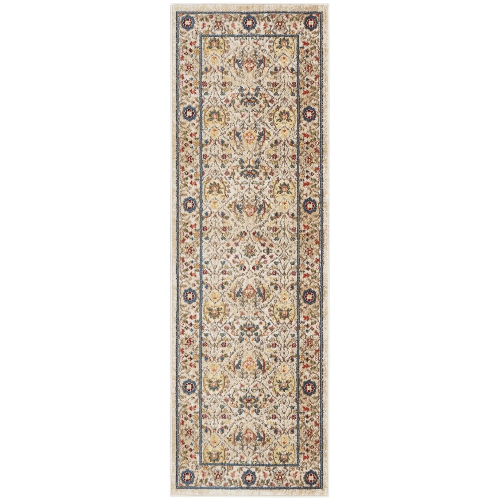 Nourison Karisma KAR03 Runner Rug, Ivory, 2' x 6'