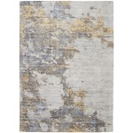 Kathy Ireland Home Safari Dreams KI371 Area Rug, Ivory/Gold, 8' x 11'