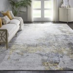Kathy Ireland Home Safari Dreams KI371 Area Rug, Ivory/Gold, 9' x 12'