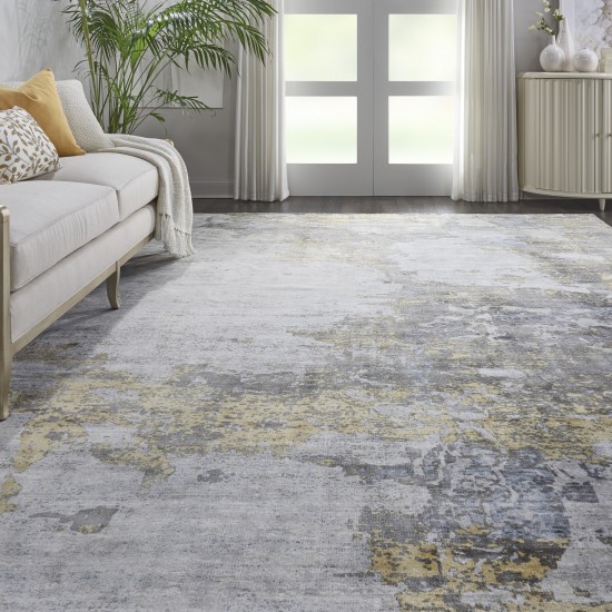 Kathy Ireland Home Safari Dreams KI371 Area Rug, Ivory/Gold, 9' x 12'