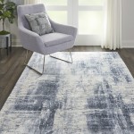 Kathy Ireland Home Safari Dreams KI372 Area Rug, Blue, 5'3" x 7'5"