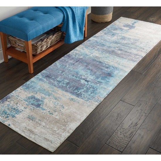 Kathy Ireland Home Safari Dreams KI374 Runner Rug, Teal, 2'3" x 8'