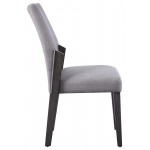 ACME Bernice Side Chair (Set-2), Fabric & Gray Oak (2Pc/1Ctn)