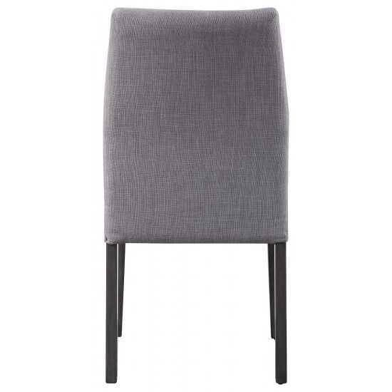 ACME Bernice Side Chair (Set-2), Fabric & Gray Oak (2Pc/1Ctn)
