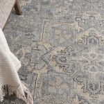 Kathy Ireland Home Moroccan Celebration KI382 Area Rug, Silver, 5'3" x 7'3"