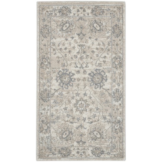 Kathy Ireland Home Moroccan Celebration KI384 Area Rug, Ivory/Sand, 2'2" x 3'9"