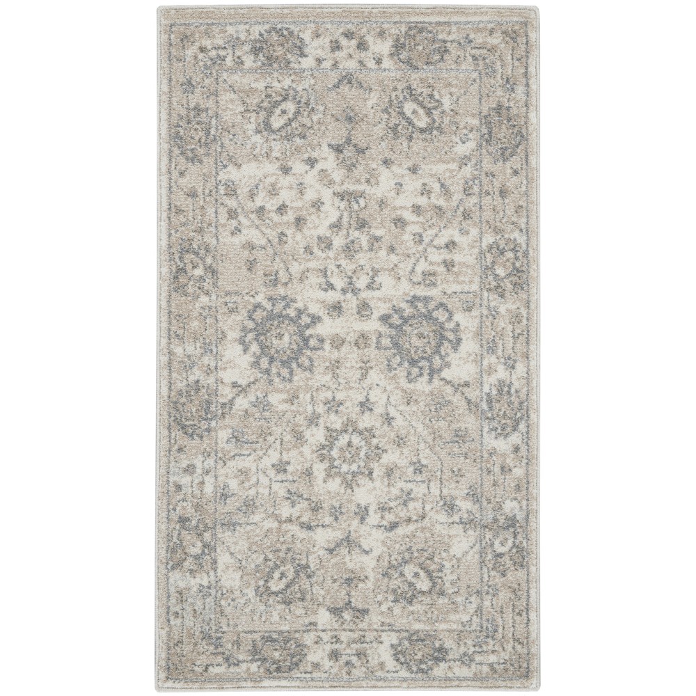 Kathy Ireland Home Moroccan Celebration KI384 Area Rug, Ivory/Sand, 2'2" x 3'9"