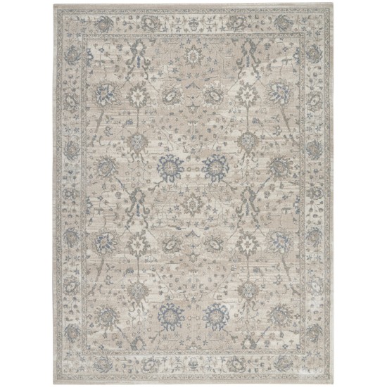 Kathy Ireland Home KI384 Area Rug, Ivory/Sand, 7'10" x 10'6"