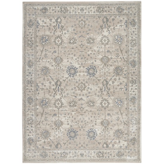 Kathy Ireland Home Moroccan Celebration KI384 Area Rug, Ivory/Sand, 9'3" x 12'9"