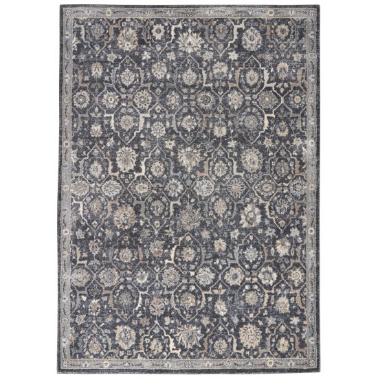 Kathy Ireland Home Moroccan Celebration KI385 Area Rug, Navy, 3'10" x 5'10"