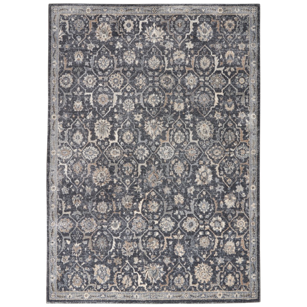 Kathy Ireland Home Moroccan Celebration KI385 Area Rug, Navy, 3'10" x 5'10"