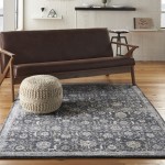 Kathy Ireland Home Moroccan Celebration KI385 Area Rug, Navy, 3'10" x 5'10"